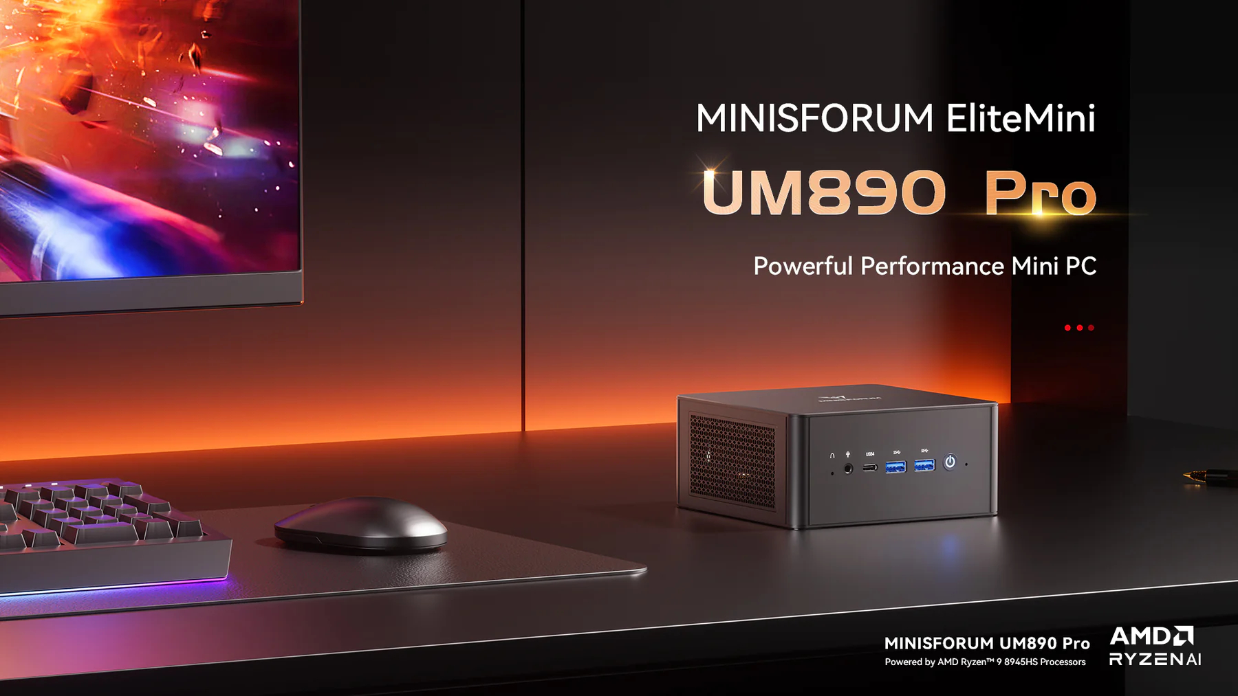 Minisforum Releases UM890Pro Mini PC with AMD AI R9 8945HS Processor