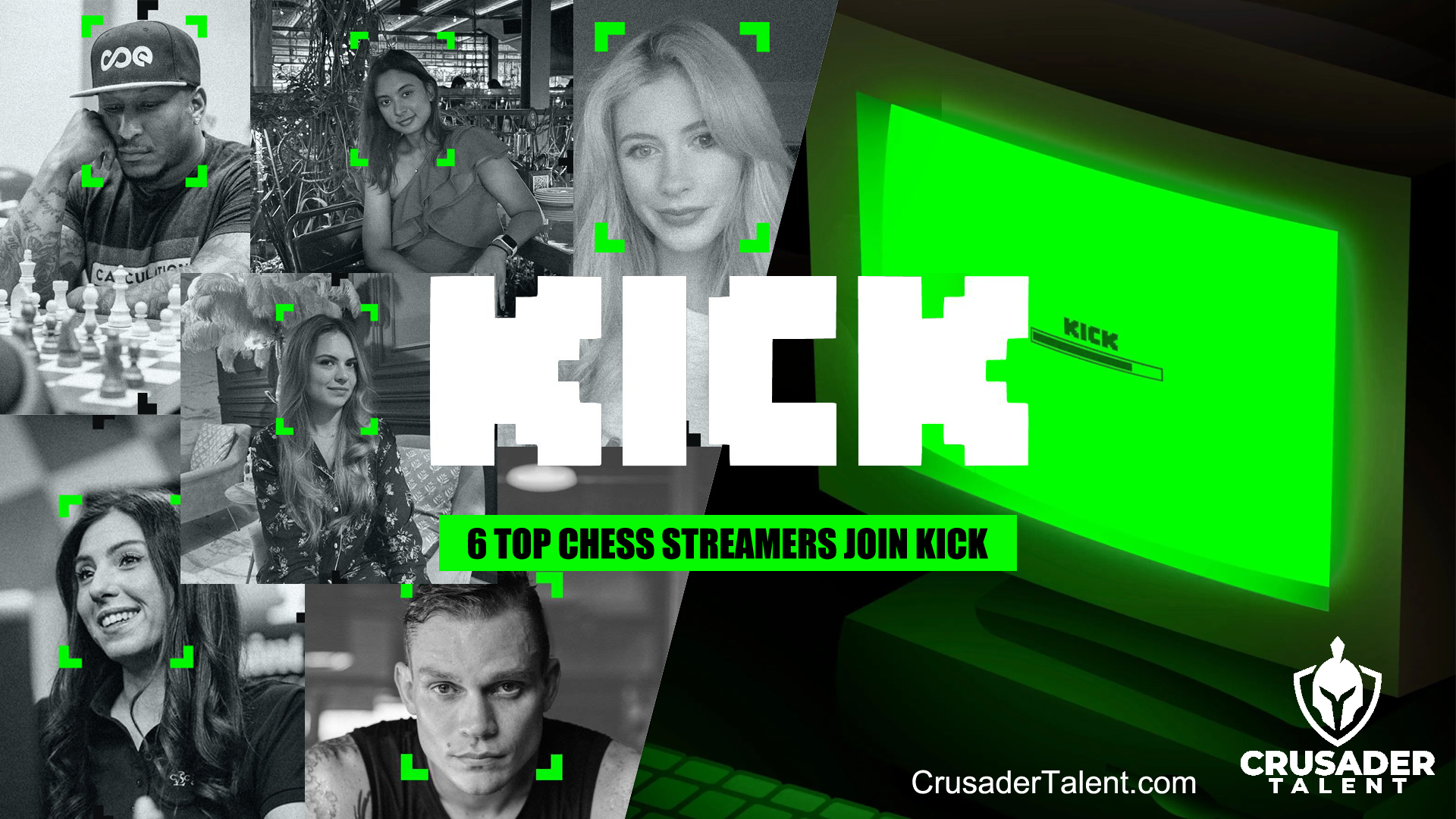 Crusader Talent Announces Landmark Partnership with Kick.com for Chess Content Creators