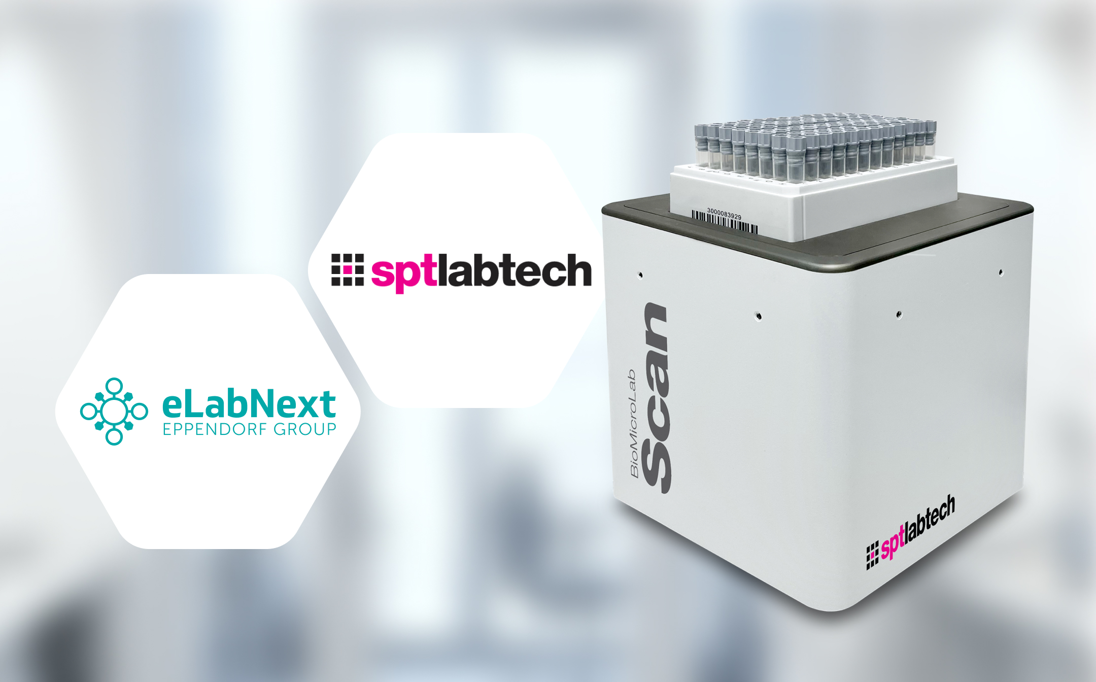 SPT Labtech’s fast barcode scanner now integrates with eLabNext’s lab platform for improved efficiency